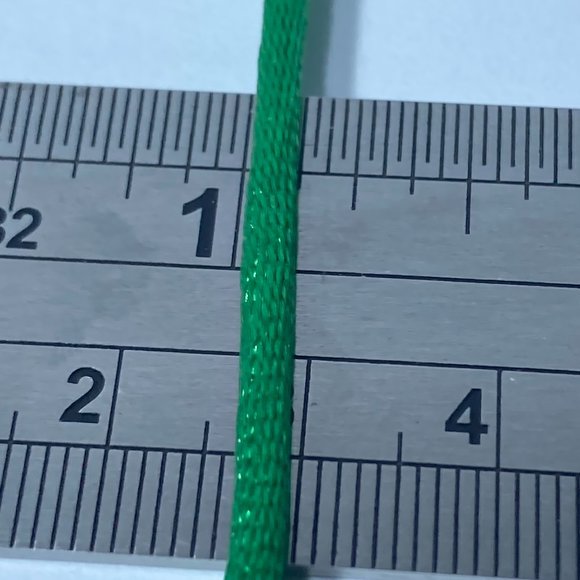 Green Rat Tail Cord Trim Ribbon 12 Rolls Offray Crafts Scrapbook Gift Wrap 1/8" - Picture 6 of 16